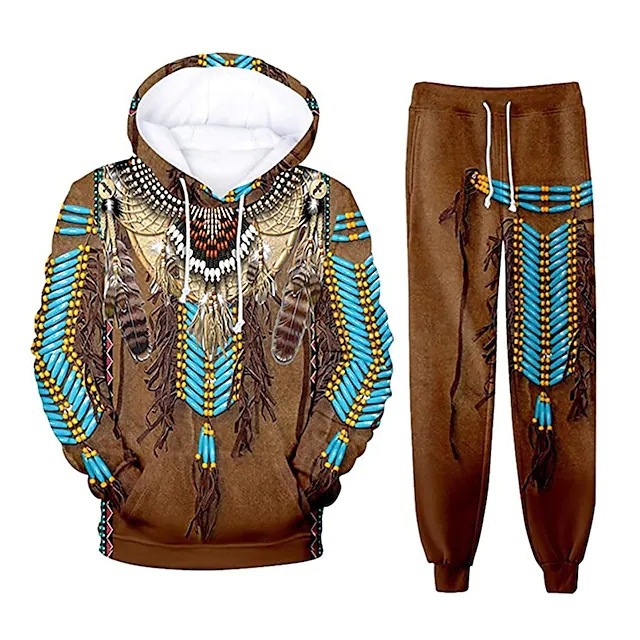 Fashion Ethnic Indian Clothing - Indiase Etnische Stijl 3D Print Hoodies