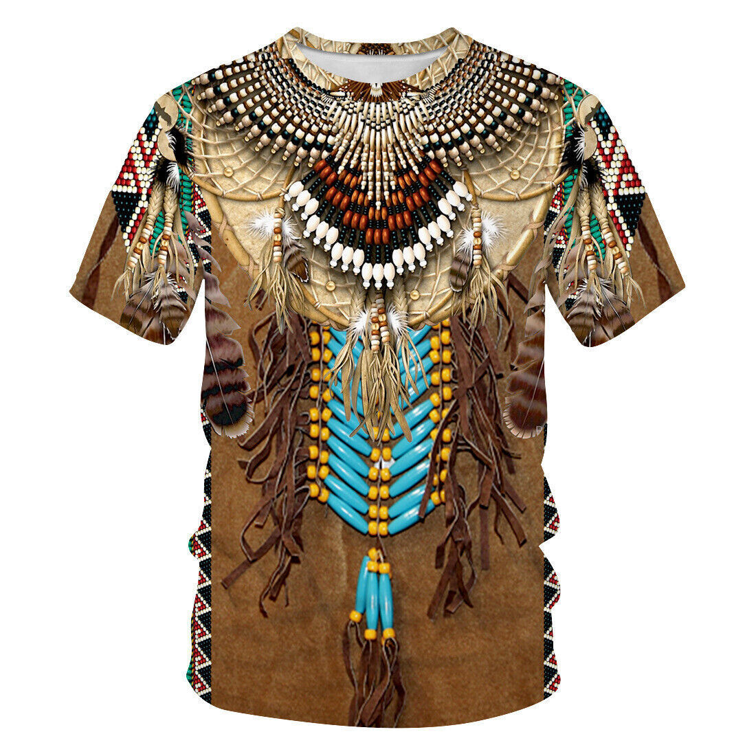 Fashion Ethnic Indian Clothing - Indiase Etnische Stijl 3D Print T-shirts