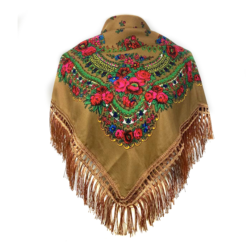 New Ethnic Fashion - Etnische Omzoomde Hoofdband Bandana Babushka Headwrap