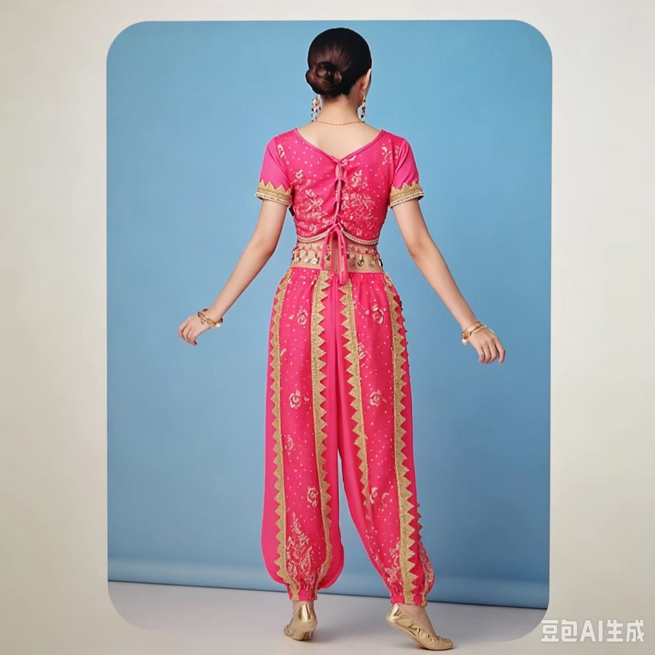 Indiase etnische danskostuumse - Salwar Kameez Set recensie en prijs
