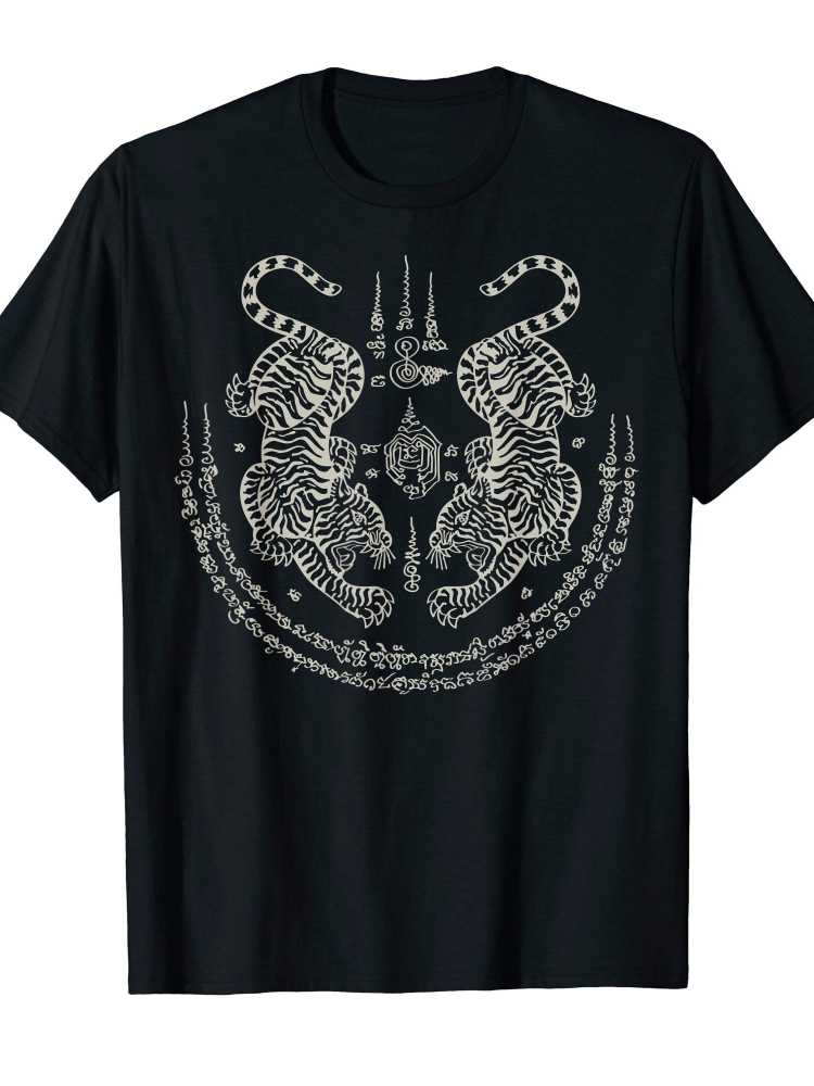 Sak Yant Thai Tattoo Twin Tige - Thai Silk Blouse recensie en prijs